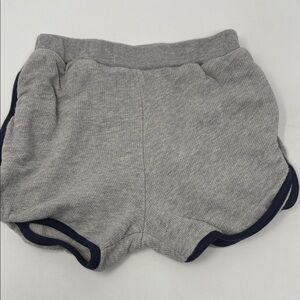 Girls' Grey Athletic Shorts with Navy Trim  Approx size 5-6
